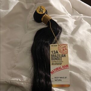 Brazilian Bundle Human Natural Black Hair Extension  1 Bundle